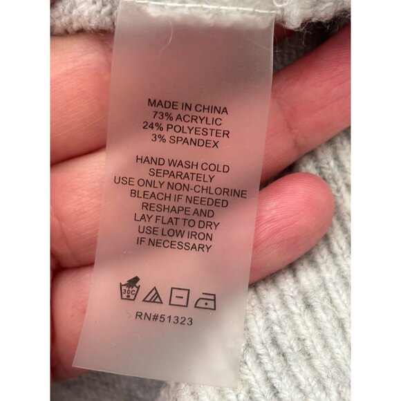 Vince Camuto Womens Gray Cozy Turtleneck Sweater Pullover Stretchy Knit - Picture 9 of 10